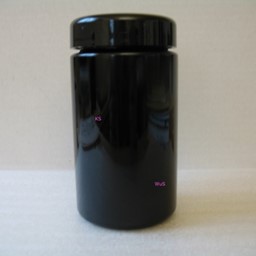 Zeige Details für Miron Weithalsdose 300 ml Breit mit Deckel schwarz Bild von Miron Weithalsdose 300 ml Breit mit Deckel schwarz
