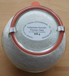 Zeige Details für  Indisches Sonnenflockensalz im Glas Bild von  Indisches Sonnenflockensalz im Glas