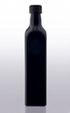 Bild von Violettglas Ölflasche mit Schraubverschluß  500 ml